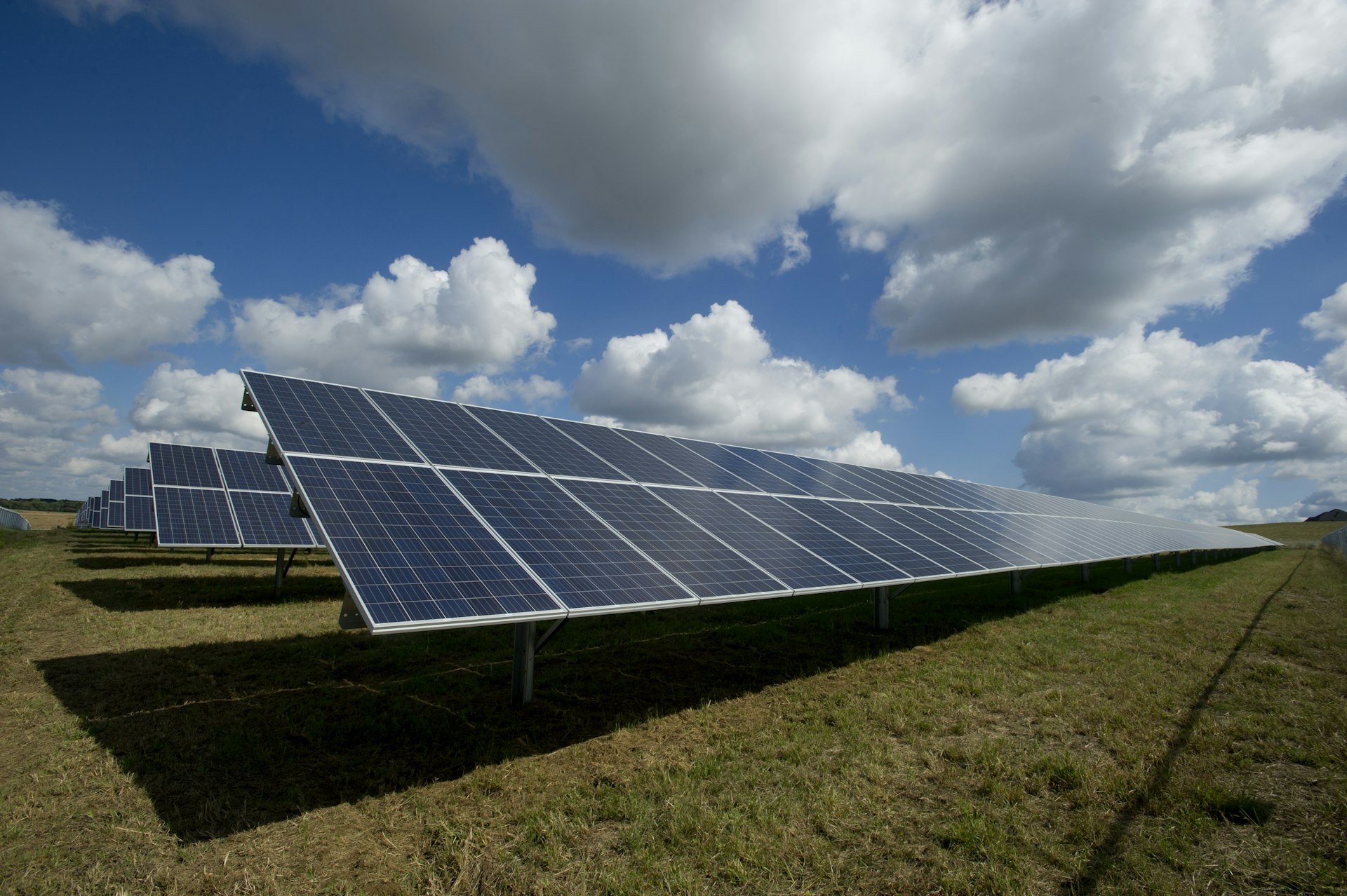 Solar plant under operation